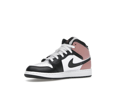 Jordan 1 Mid White Rust Pink Black (GS)