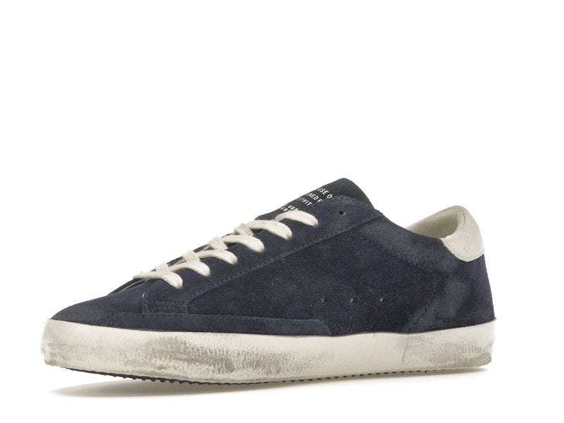 Golden Goose Super-Star Navy Suede White