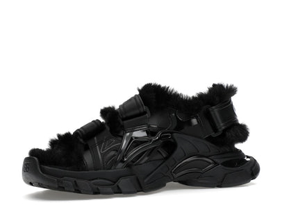 Balenciaga Track Sandal Fake Fur Black (Women's)