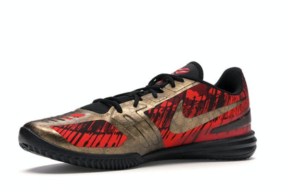 Nike KB Mentality Black Metallic Gold Chilling Red