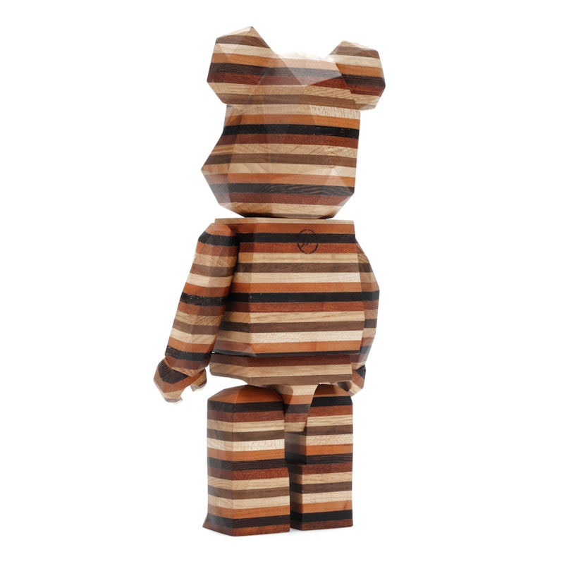 Bearbrick Karimoku Fragment Polygon-Horizon 400% Wood