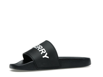 Burberry Logo Slides Black Optic White