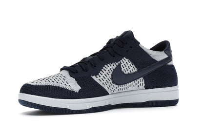Nike Dunk Low Flyknit College Navy Pure Platinum