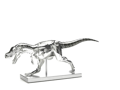 Hajime Sorayama T-Rex Cyborg Dinosaur Figure Silver