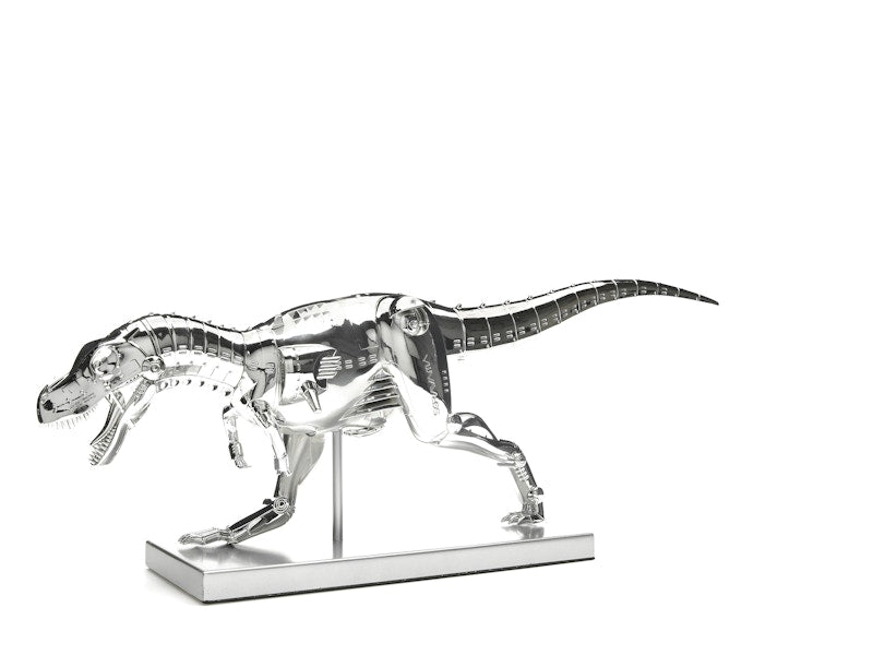 Hajime Sorayama T-Rex Cyborg Dinosaur Figure Silver