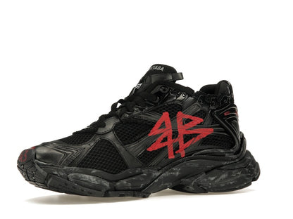 Balenciaga Runner Graffiti Black Red