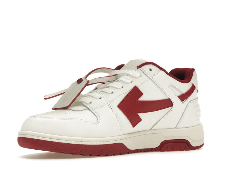 OFF-WHITE Out Of Office OOO Low Tops White Red White Tag