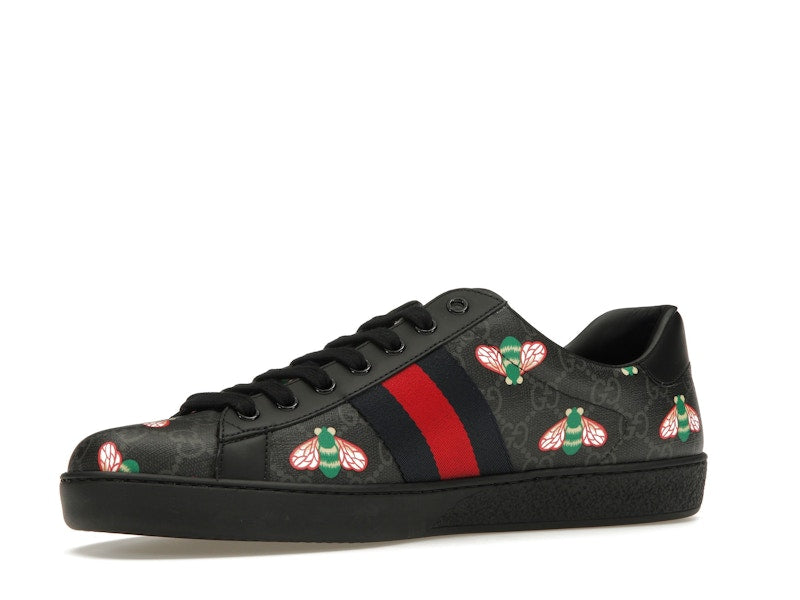 Gucci Ace Bee Print Black