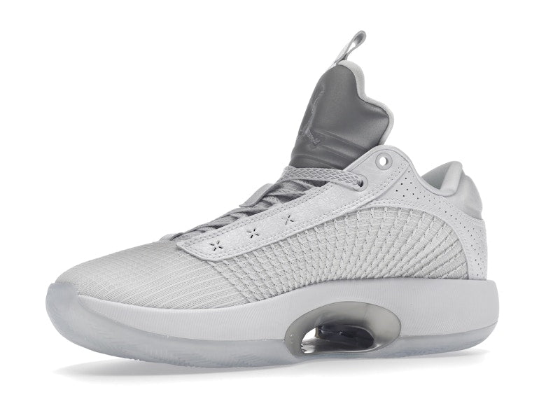 Jordan XXXV Low Metallic Silver (Clear Sole)