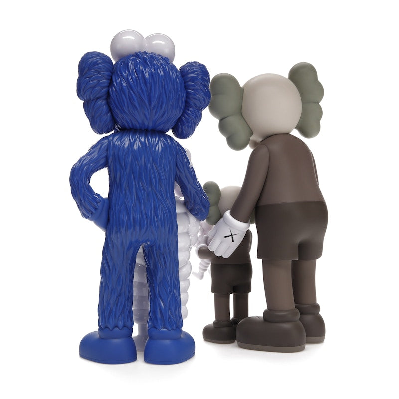 KAWS Family Vinyl Figures Brown/Blue/White