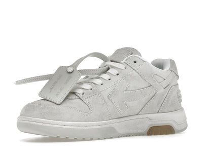 OFF-WHITE Out Of Office OOO Low Tops Vintage Suede Destressed White