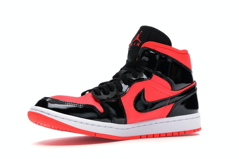 Jordan 1 Mid Hot Punch Black (Women's)