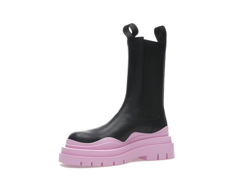 Bottega Veneta Tire Chelsea Boot Black Gloss (Women's)