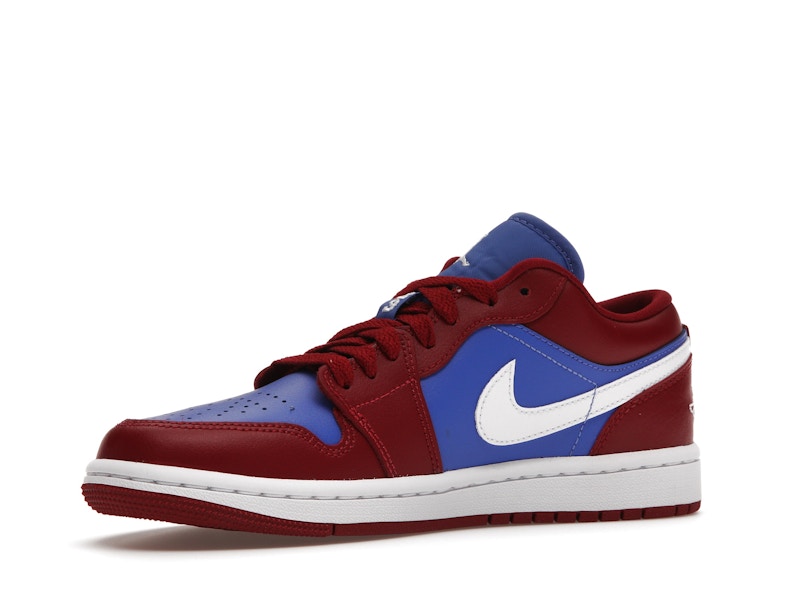 Jordan 1 Low Pomegranate Medium Blue (Women's)