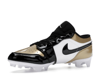 Jordan 1 Low TD Cleat Patent Gold Toe
