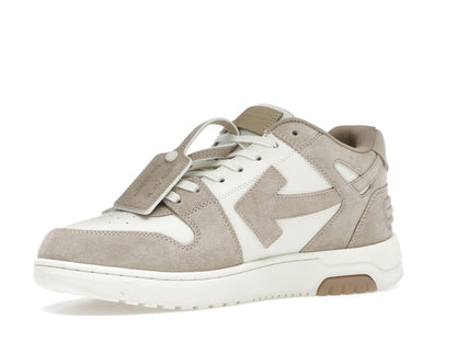 OFF-WHITE Out Of Office OOO Low Tops Beige Natural Suede