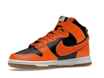 Nike Dunk High Retro Chenille Swoosh Safety Orange