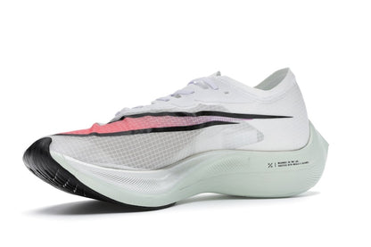 Nike ZoomX Vaporfly Next% White Hyper Jade Flash Crimson
