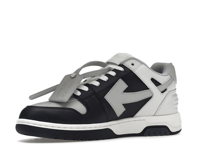 OFF-WHITE Out Of Office OOO Low Tops Light Grey Black