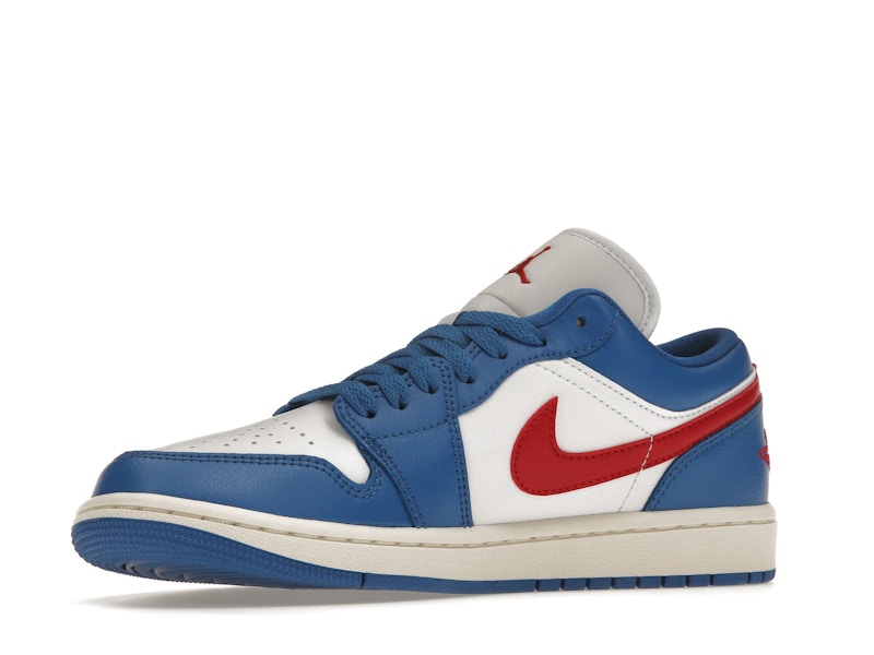 Jordan 1 Low Sport Blue Gym Red (Women's)