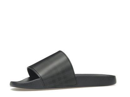 Burberry Embossed Logo Slides Dark Blue