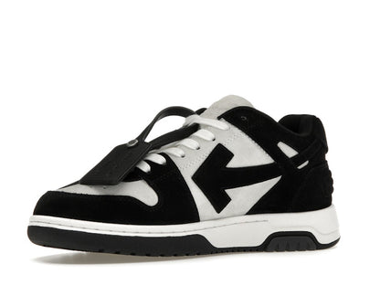 OFF-WHITE Out Of Office OOO Low Tops White Black Suede
