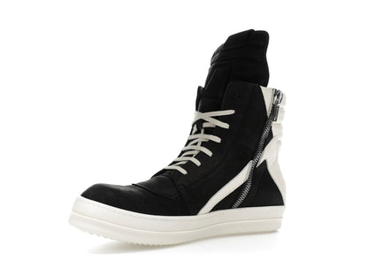 Rick Owens Geobasket High Black Milk