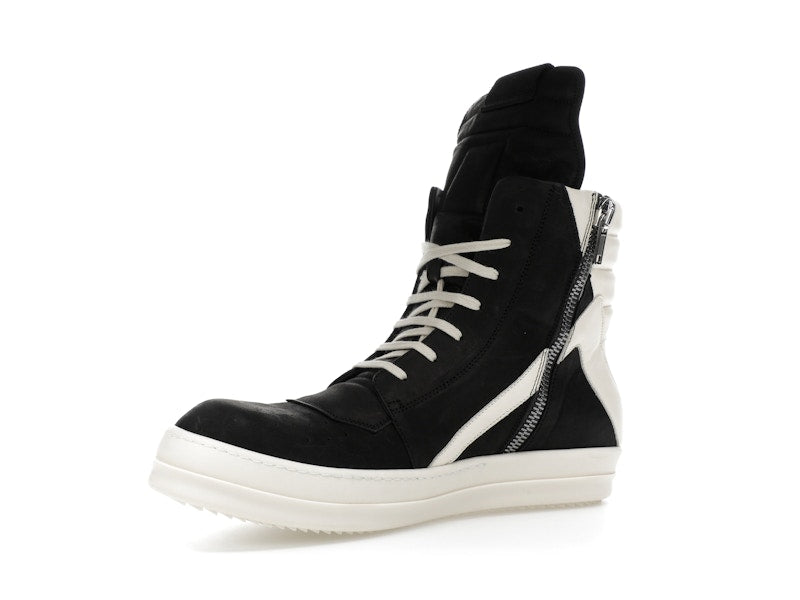 Rick Owens Geobasket High Black Milk