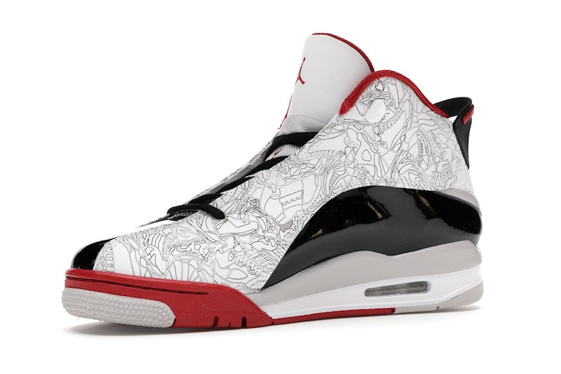 Jordan Dub Zero White Varsity Red