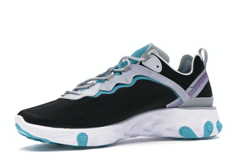Nike React Element 55 Black Pure Platinum Teal Nebula
