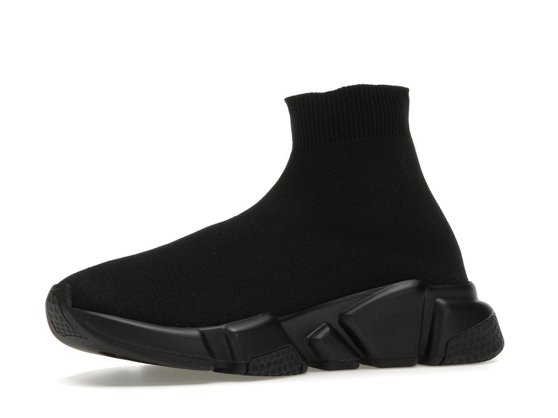 Balenciaga Speed Graffiti Trainers Black White Logo (Women's)