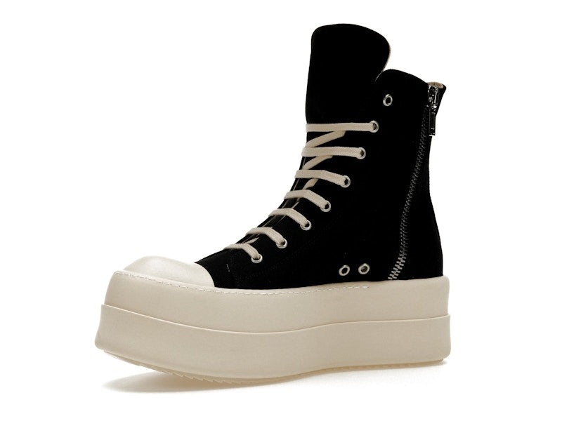 Rick Owens DRKSHDW Mega Bumper Canvas Sneaks Black Milk