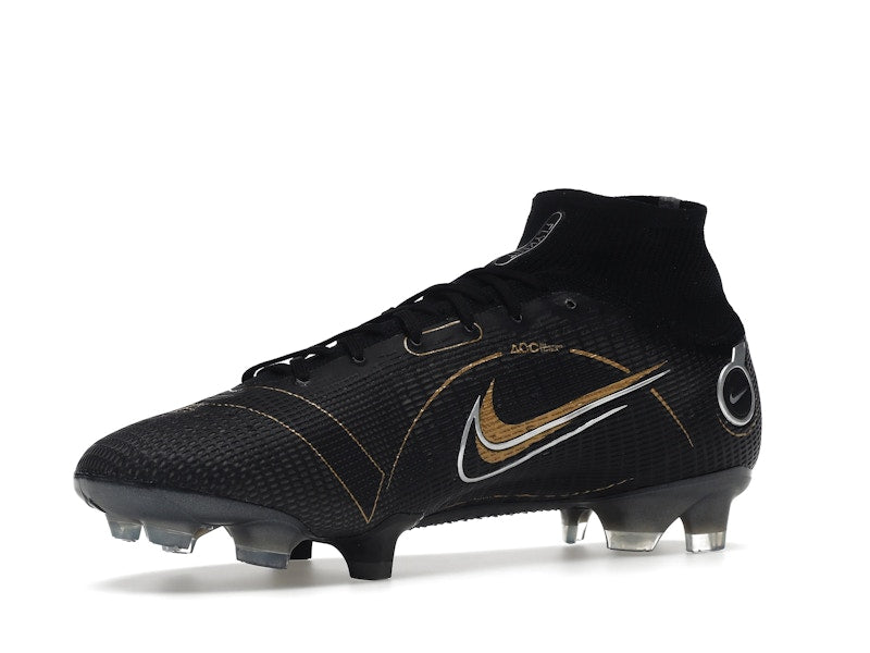 Nike Mercurial Superfly 8 FG Black Metallic Silver Gold