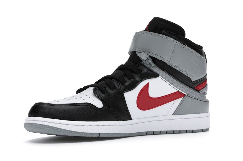 Jordan 1 High FlyEase Black Particle Grey Gym Red
