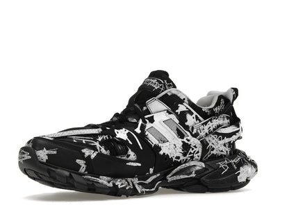 Balenciaga Track Graffiti Black White