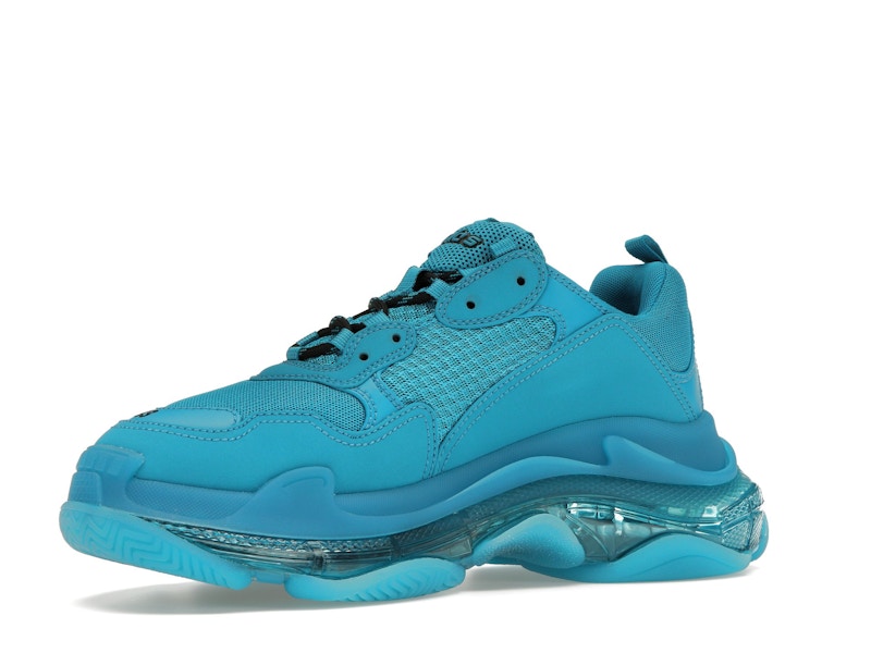 Balenciaga Triple S Clear Sole Teal Blue