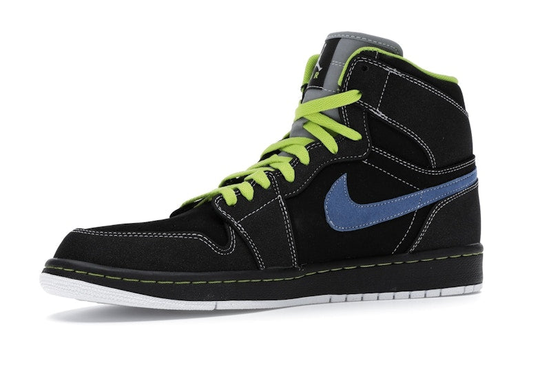 Jordan 1 Retro High Black Cyber Blue Sapphire