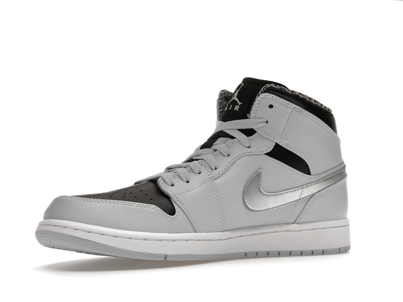 Jordan 1 Mid Pure Platinum Metallic Silver