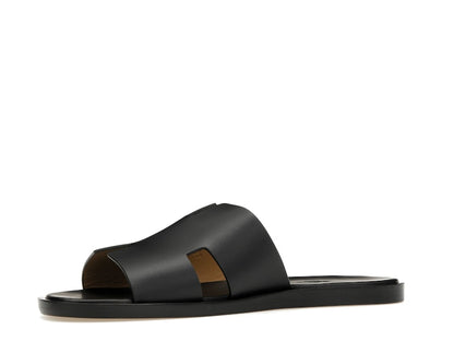 Hermes Izmir Sandal Noir Smooth Calfskin Leather