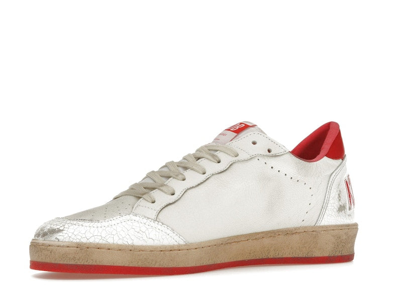 Golden Goose Ball-Star Low White Red