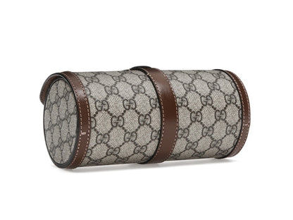 Gucci Supreme Monogram Watch Role Bag Brown