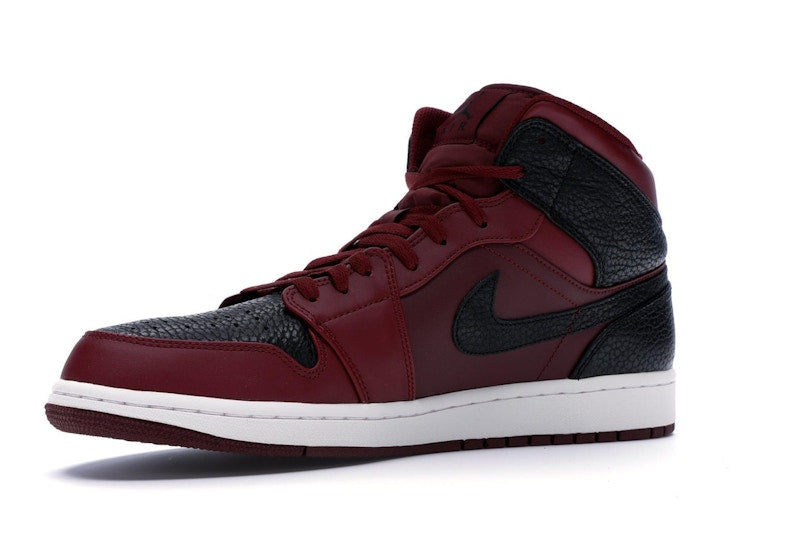Jordan 1 Retro Mid Team Red Black