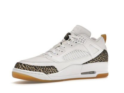 Jordan Spizike Low White Metallic Gold