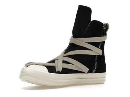 Rick Owens DRKSHDW Hexa High Black Pearl Milk Fat Lace