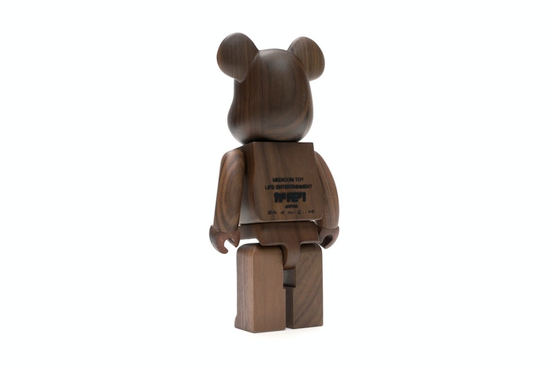 Bearbrick WORLD WIDE TOUR KAWS (Karimoku Wood) 400% Wood