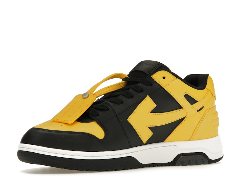 OFF-WHITE Out Of Office OOO Low Tops Black Yellow