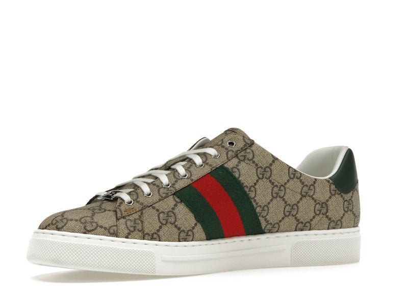 Gucci Ace Web Beige Ebony