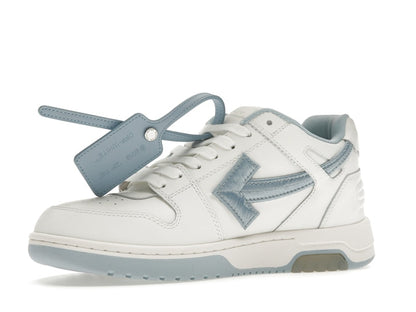 OFF-WHITE Out Of Office OOO Low Tops Embroidered Arrow White Light Blue