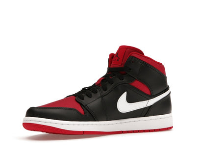 Jordan 1 Mid Black Gym Red White