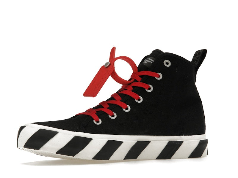 OFF-WHITE Vulcanized Hi Black Red Canvas
